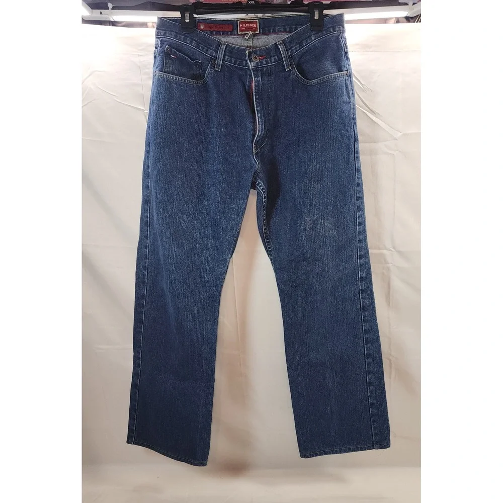 Tommy Hilfiger Vintage Jeans Y2K‎ Baggy Freedom Fit Size 32x30 Medium Wash